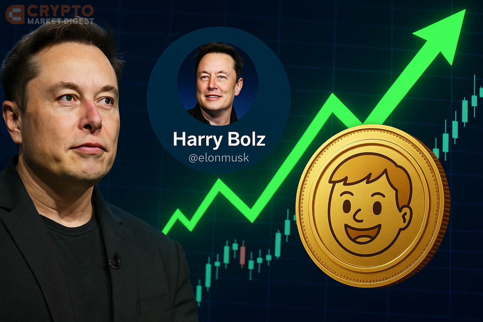 Musk's Profile Name Change to Harry Bolz Triggers HARRYBOLZ Token Price Explosion