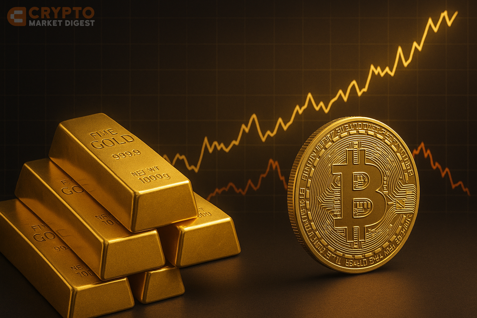 Gold Soars to $3,000 as Bitcoin Tumbles