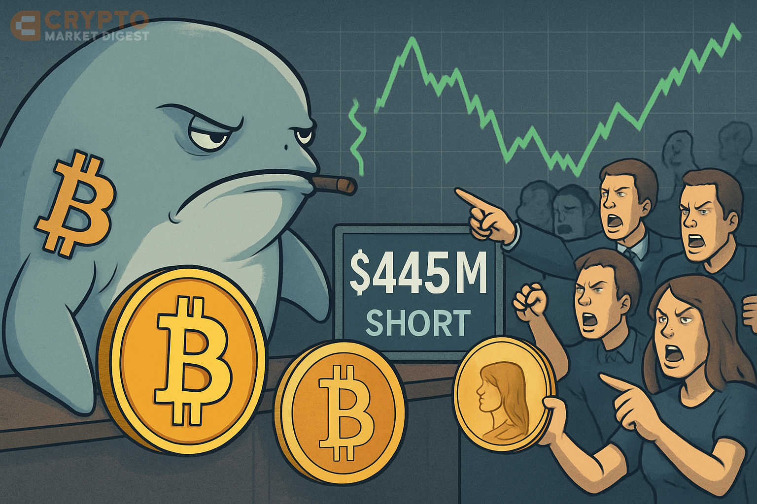 Whale's $445M Bitcoin Short Stuns Crypto World